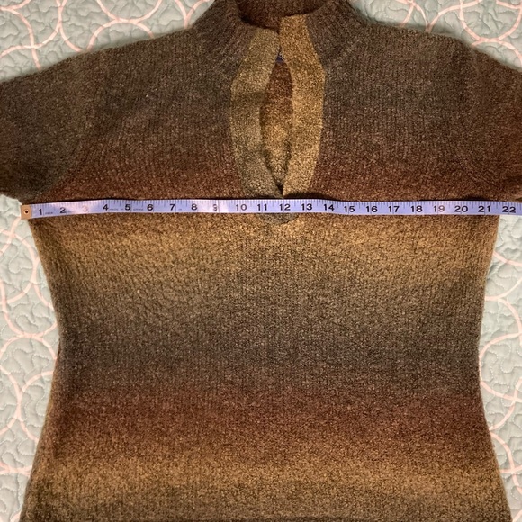 Gloria Vanderbilt ombré fall v neck soft sweater - Picture 6 of 13
